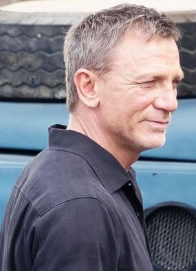 Daniel Craig sul set