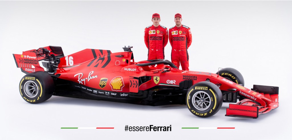i piloti con la Ferrari SF1000