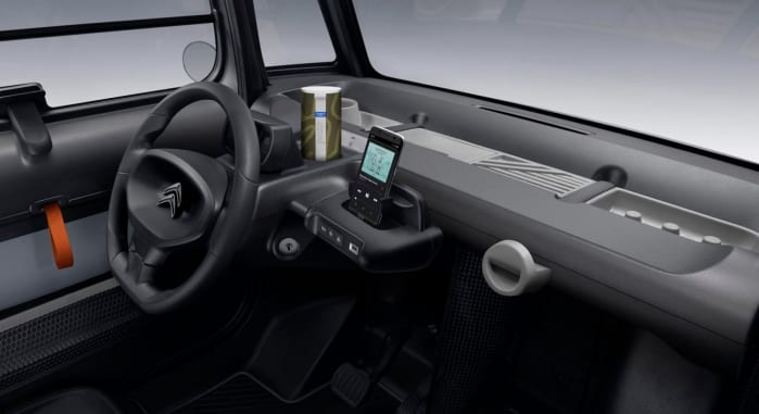 Interni della nuova Citroen Ami