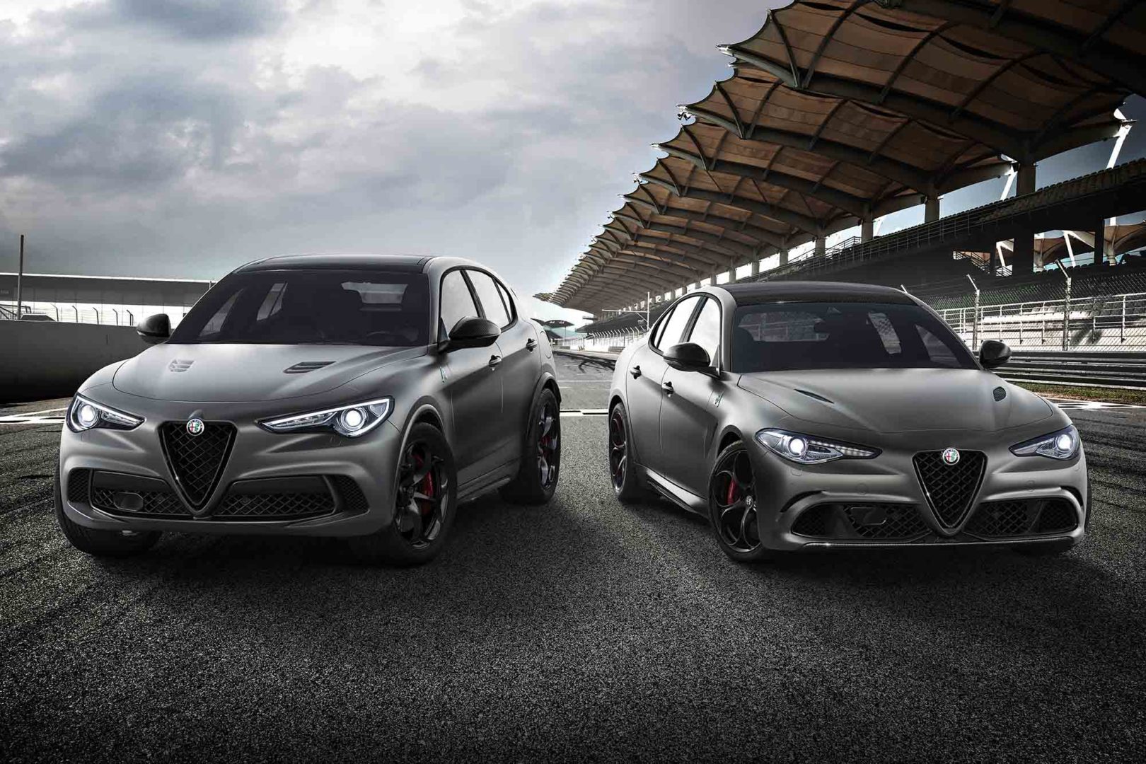 AlfaRomeo Stelvio e Giulia festeggiano il record del Nurburgring