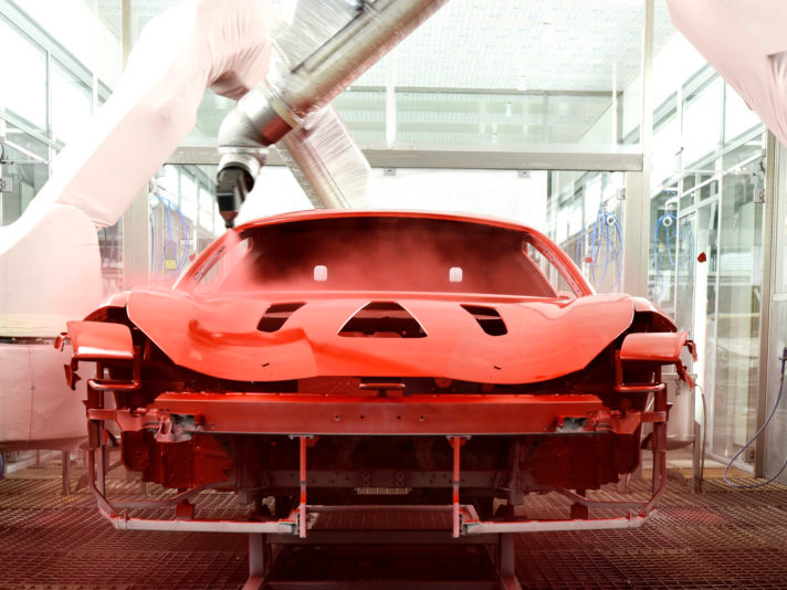 Le temperature si abbassano per le vernici Ferrari