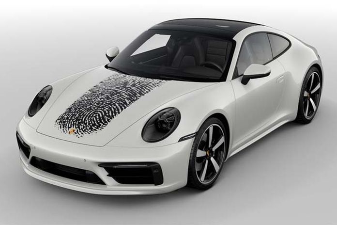 Porsche impronta digitale