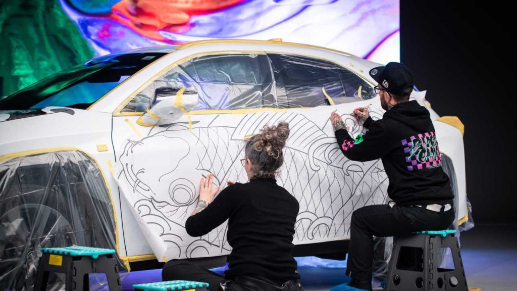 Tatuatura in corso