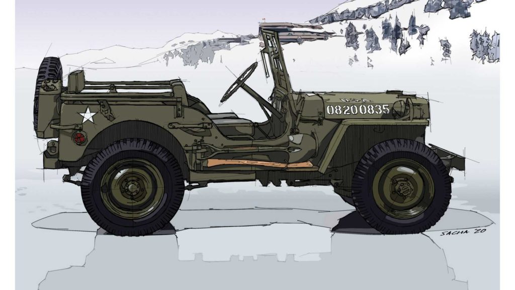 Jeep Willis bozzetto