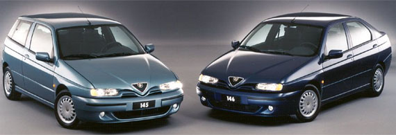 L’ultima coppia Alfa Romeo: la 145 e la 146. Sorelle con radici diverse